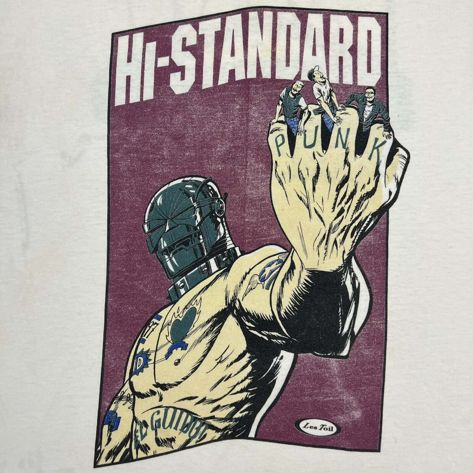 Band Tees VTG 90s Hi Standard T Shirt Thrashed Punk Japanese Band Tee Size US XL / EU 56 / 4 - 2 Thumbnail