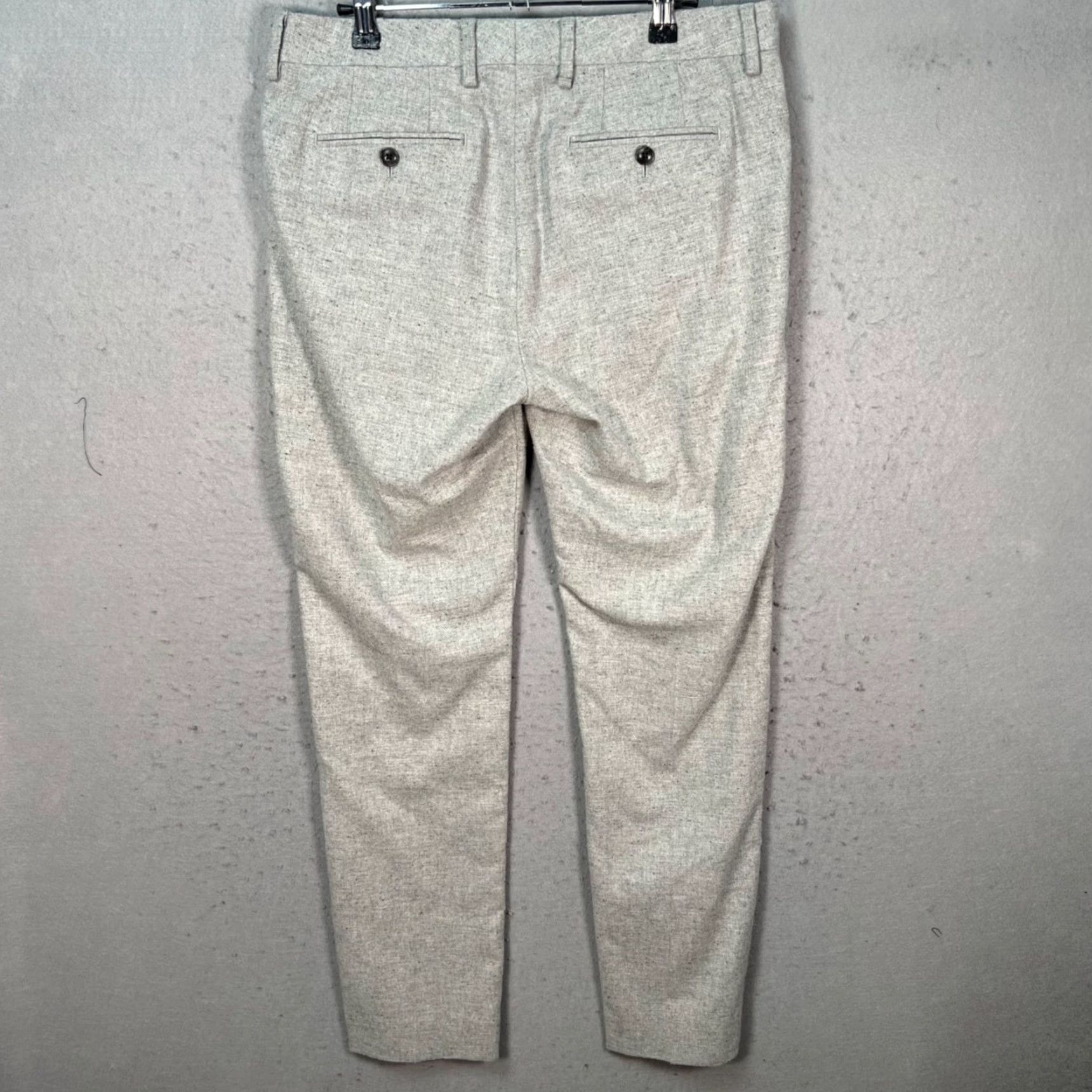 Bonobos Bonobos Mens 31 x 30 Gray Tailored Wool Blend Dress Pants Size US 31 - 2 Thumbnail