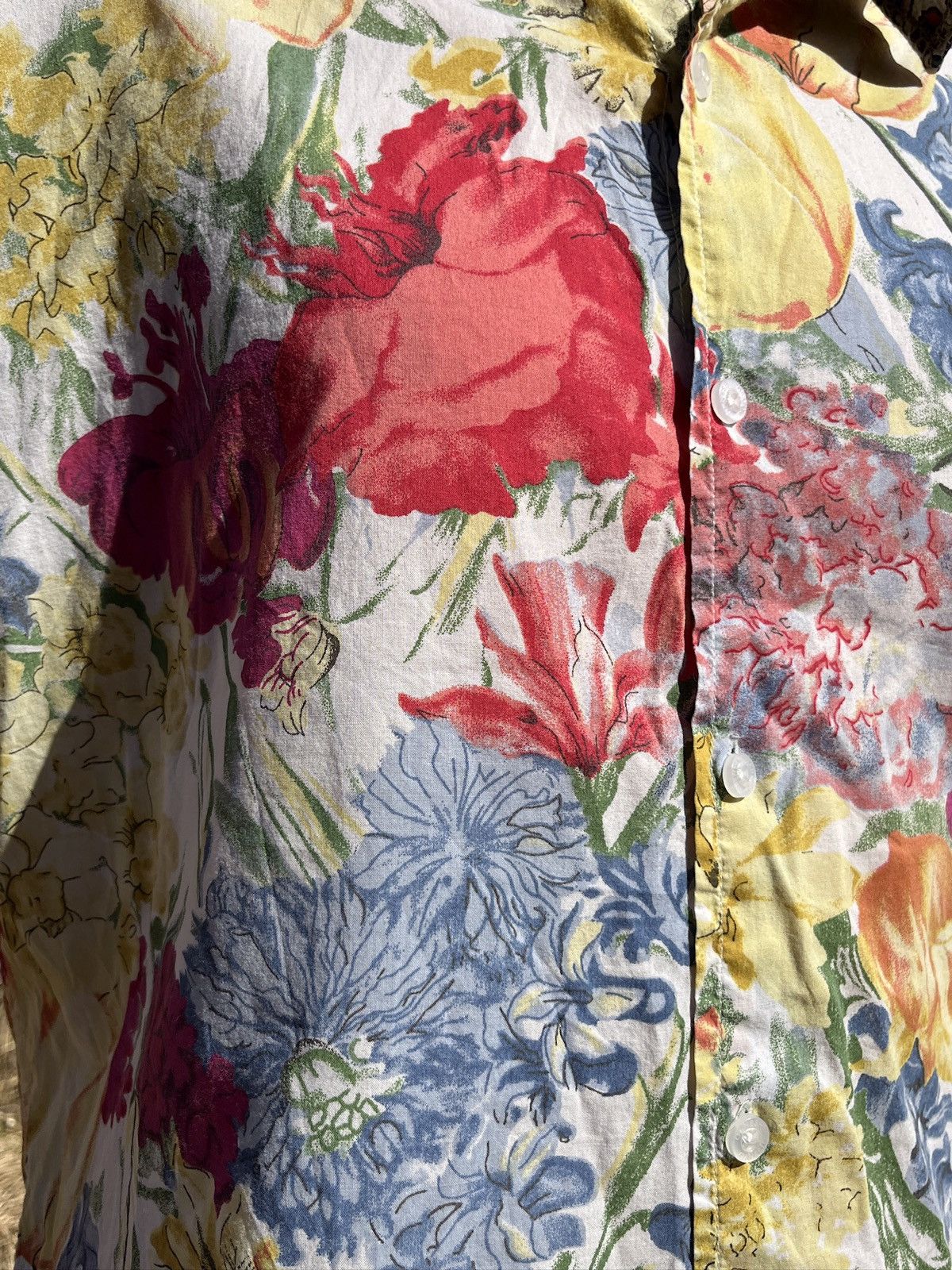 Vintage Ganesh Floral Boho Shirt Paisley Details Italy Size US XL / EU 56 / 4 - 7 Thumbnail