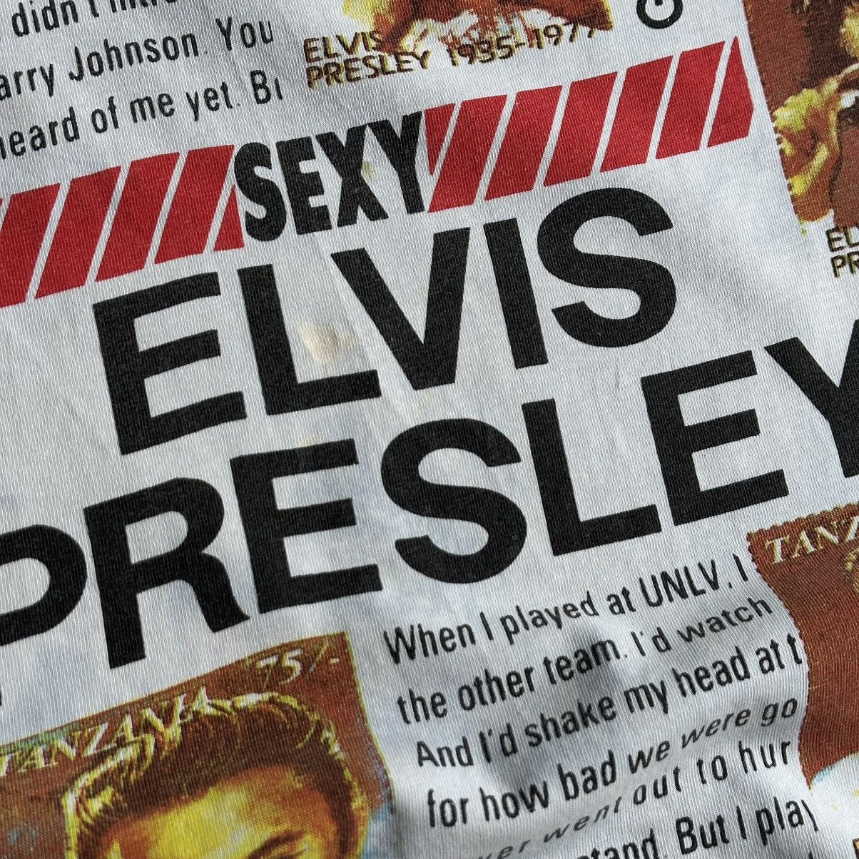 Band Tees Vintage 90s Edos Elvis Presley Graphic Single Stitch Tee Size US M / EU 48-50 / 2 - 4 Thumbnail