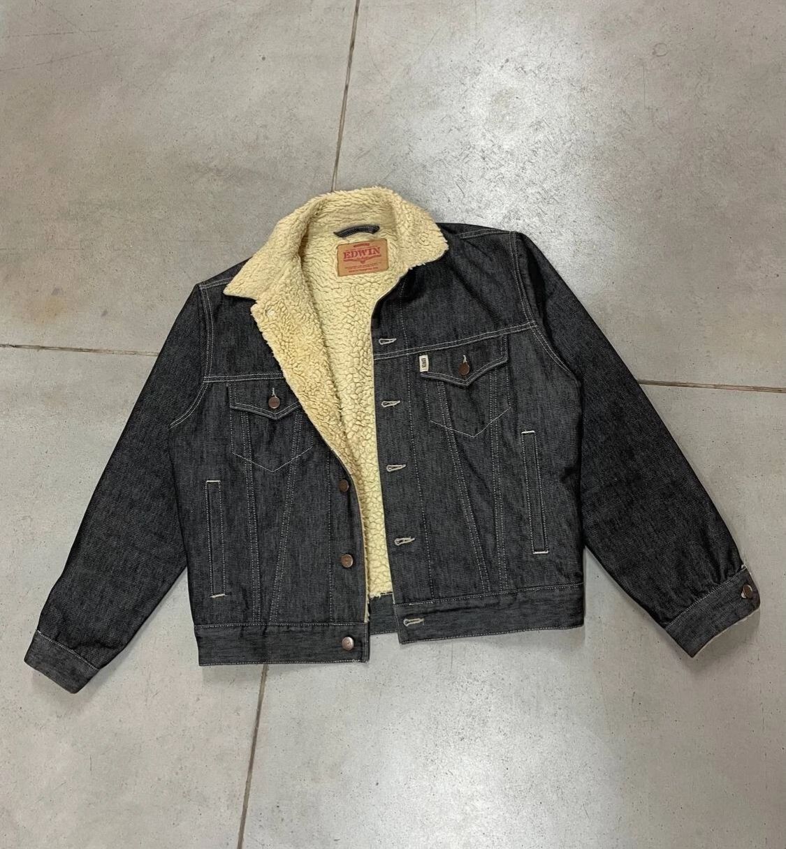 Edwin Vintage Edwin Navajo Sherpa Denim Jacket Size US M / EU 48-50 / 2 - 3 Thumbnail