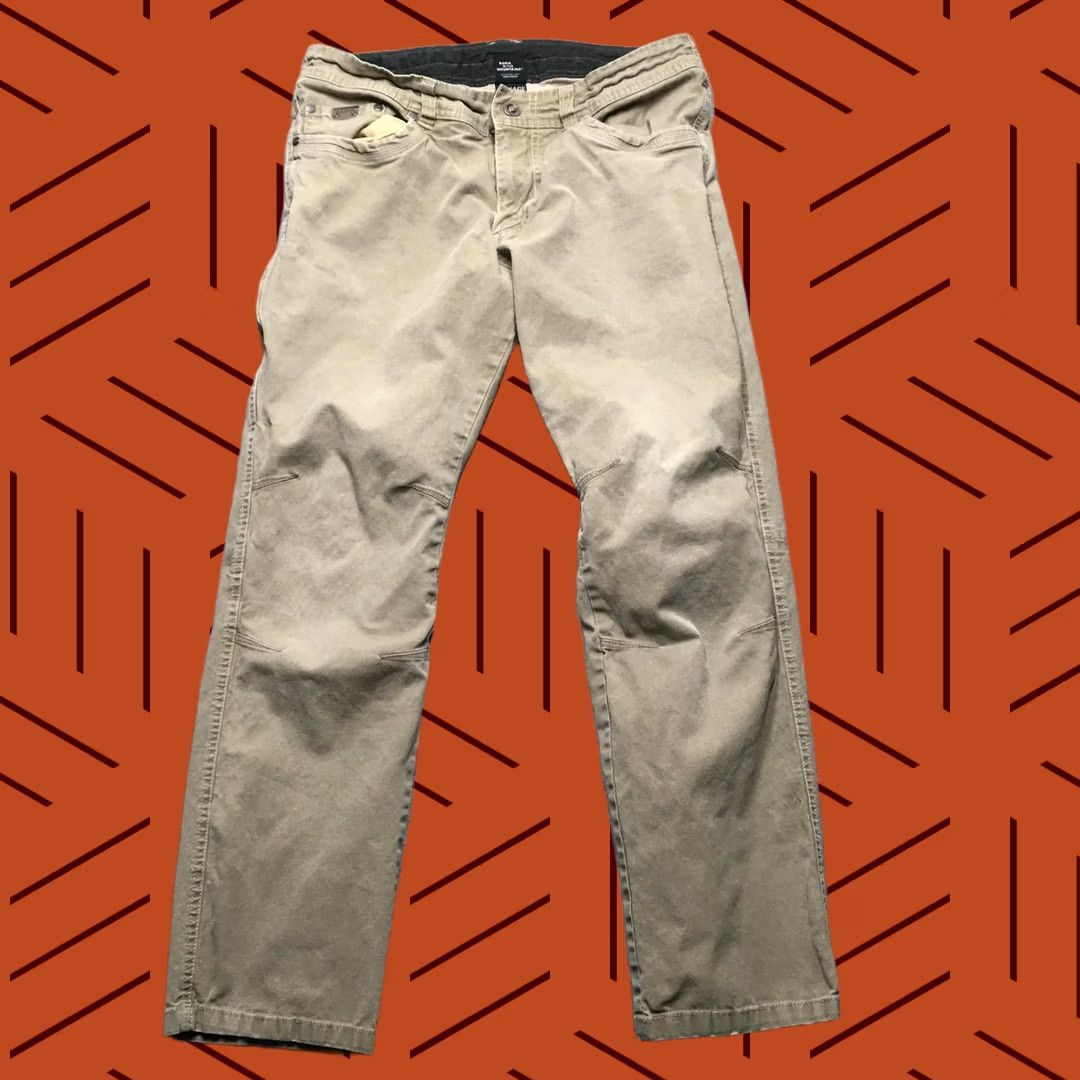 Vintage KÜHL Kanvus Jean Mens 34x30 Beige Relaxed Straight Canvas Jeans Stretch Outdoor Pants Size US 34 / EU 50 - 1 Thumbnail