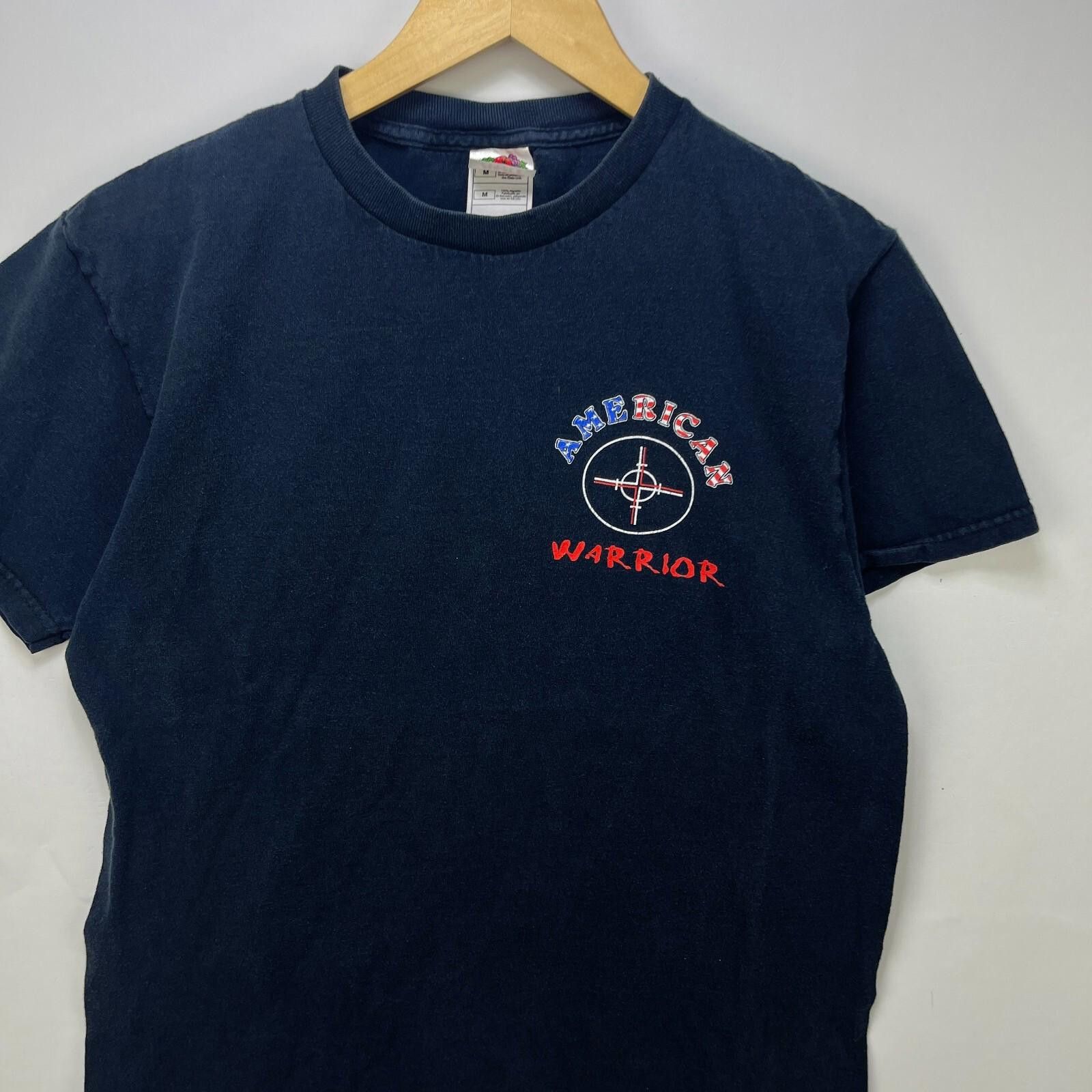 Vintage Vintage American Warrior Terrorist US Army T-Shirt Medium Size US M / EU 48-50 / 2 - 6 Thumbnail