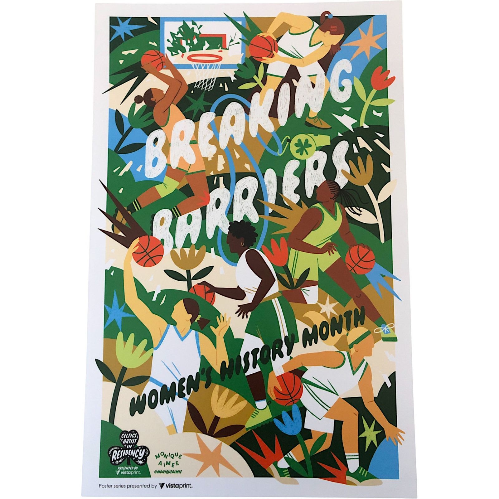NBA Boston Celtics Poster Monique Aimee Breaking Barriers Size ONE SIZE - 1 Thumbnail