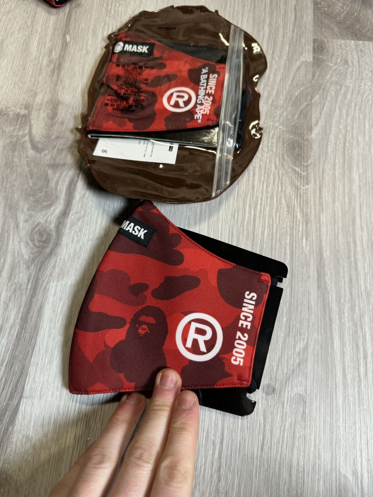 Bape Bape Red Camo Mask Size ONE SIZE - 2 Thumbnail