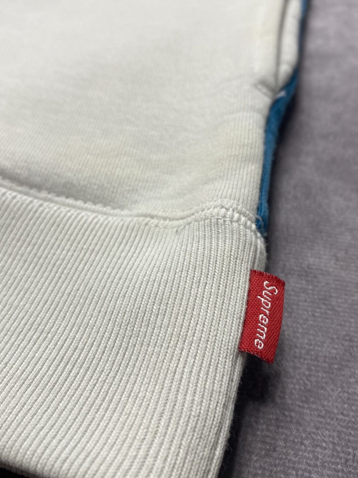 Supreme Supreme Color Block Half Zip Sweatshirt White Size US L / EU 52-54 / 3 - 2 Thumbnail