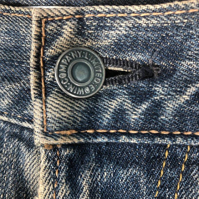 Edwin × Vintage Vintage Edwin XU-S Distressed Denim jean Size US 31 - 8 Thumbnail