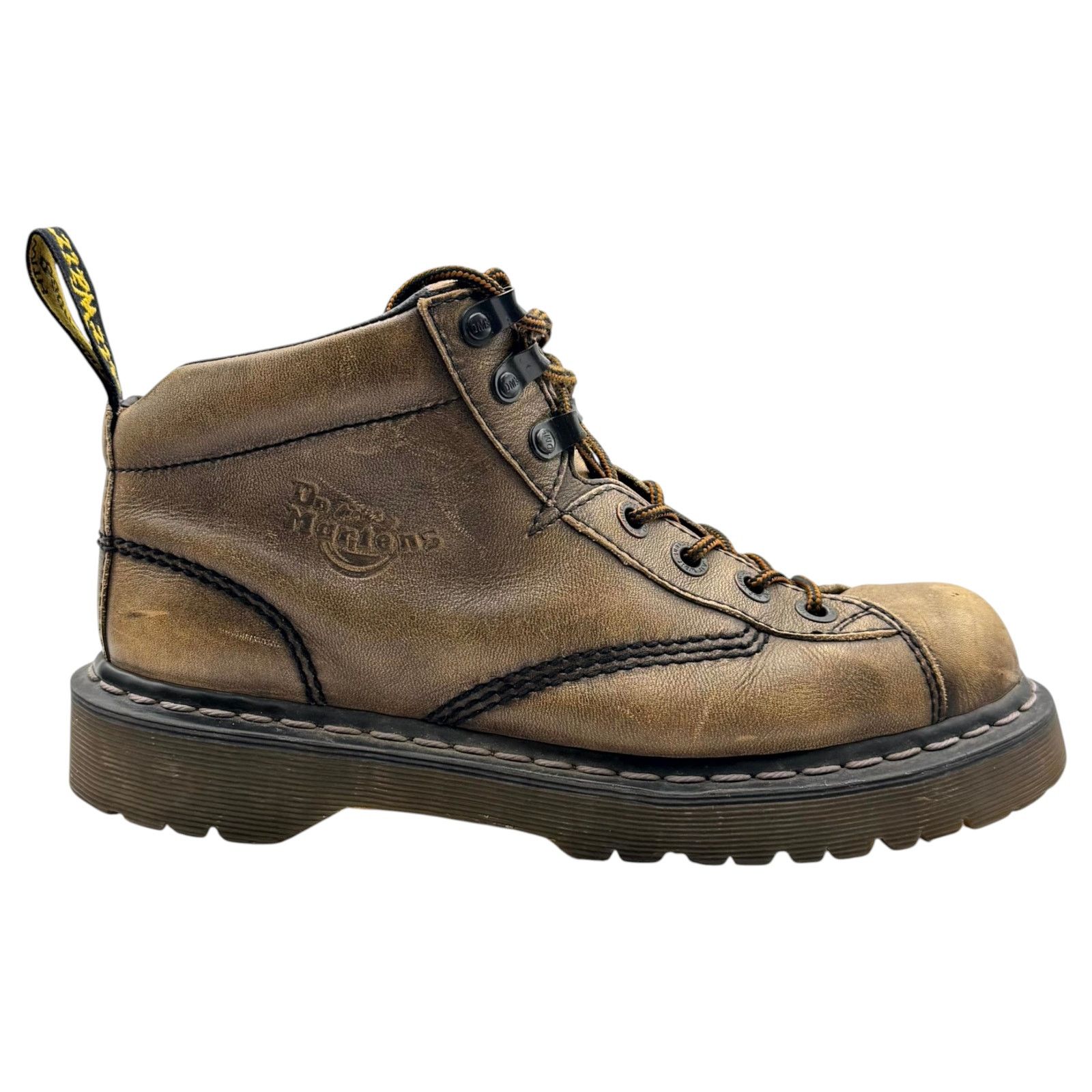 Dr. Martens Dr Martens Work Boots Leather Distressed Brown Grunge 8 Size US 8 / EU 41 - 2 Thumbnail