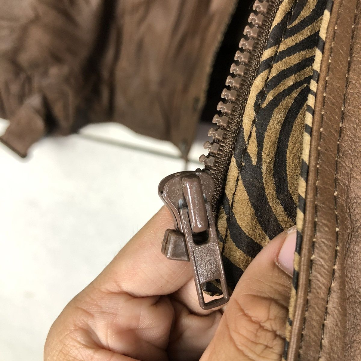 Japanese Brand 🔥VINTAGE BIKER LEATHER JACKET ECHT LEDER ISSEY MIYAKE Size US M / EU 48-50 / 2 - 19 Thumbnail