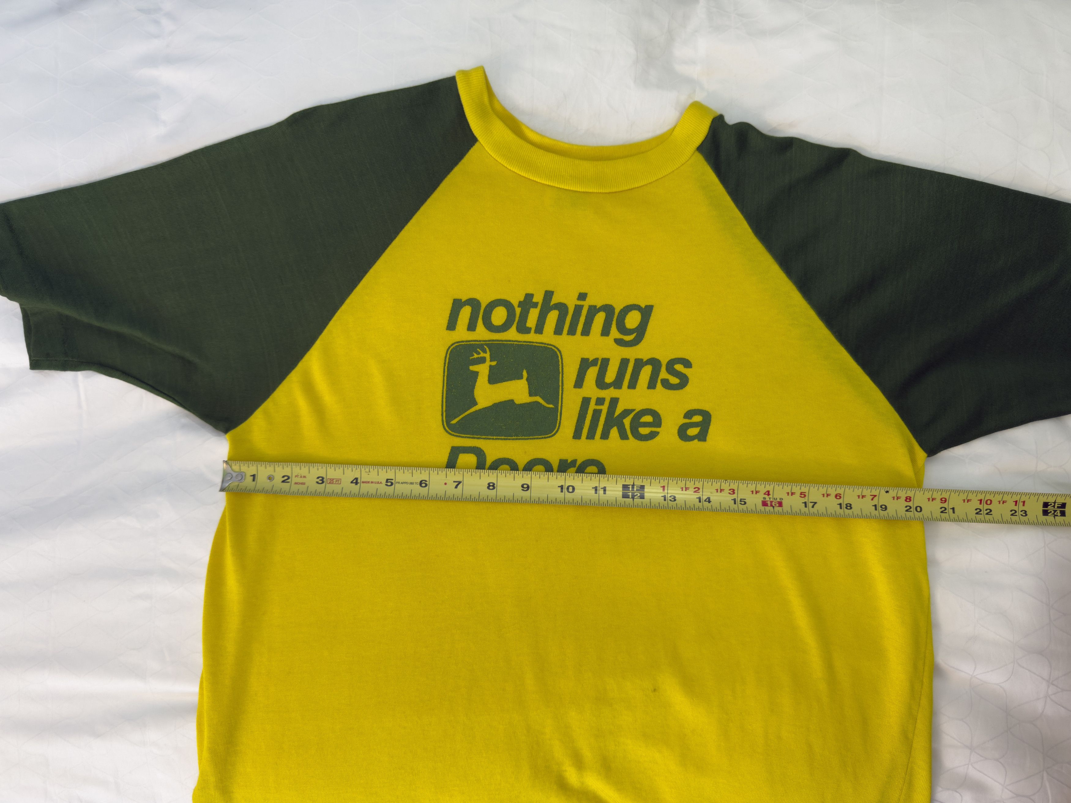 John Deere Vintage John Deere “Nothing Runs Like a Deere” Raglan Jersey Size US XL / EU 56 / 4 - 9 Thumbnail