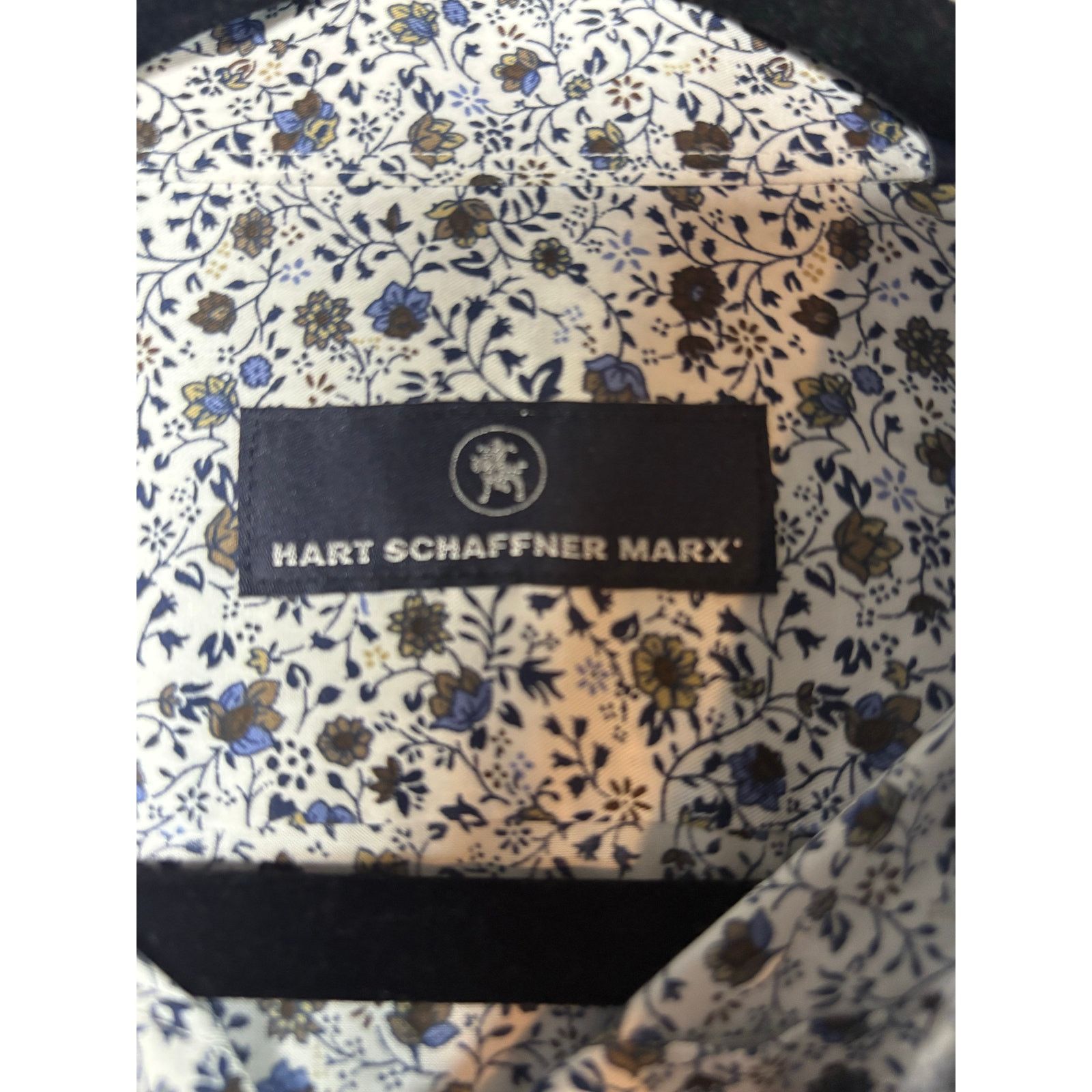 Hart Schaffner Marx Hart Schaffner Marx Floral Button Shirt Men’s White Blue0489 Size US L / EU 52-54 / 3 - 4 Thumbnail