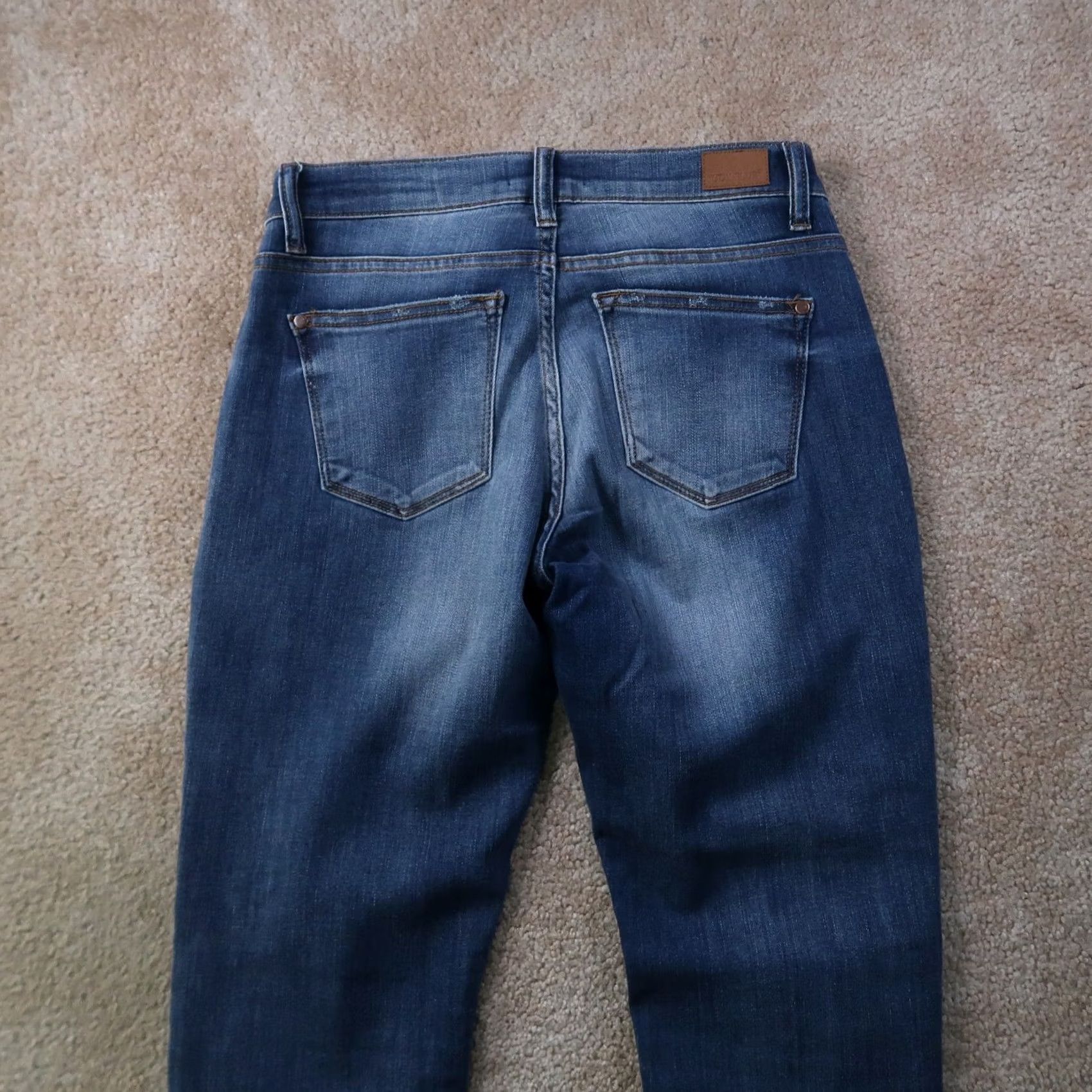 Denime VINTAGE/Judy Blue Jeans Women's 7/28 Jeans Denim Mid Rise Stretch 5-Pocket 28in Inseam Size 30 Blue Boys Womens Size 28" / US 6 / IT 42 - 6 Thumbnail