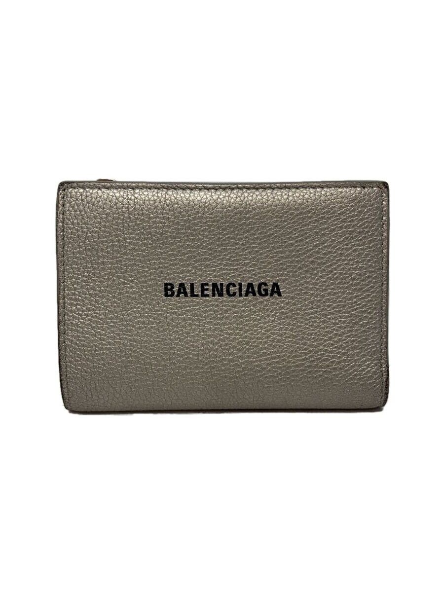 Balenciaga Balenciaga Cash Sheepskin Bi-Fold Wallet Silver Size ONE SIZE - 1 Thumbnail