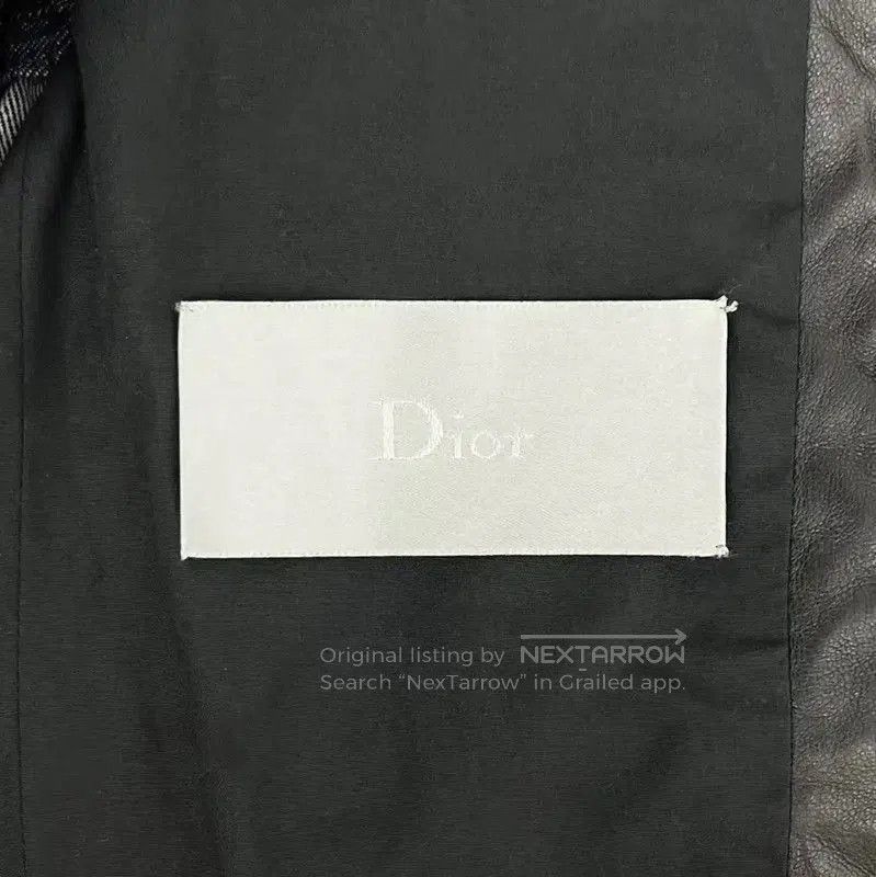 Dior Dior Black Leather Striped Jacket for Women . Size XS / US 0-2 / IT 36-38 - 4 Thumbnail