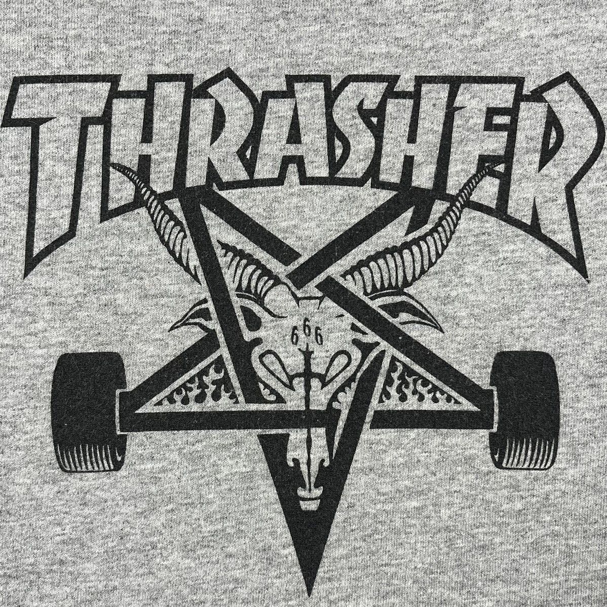Thrasher Vintage Thrasher Pentagram y2k sk8 big logo tee 90’s Size US S / EU 44-46 / 1 - 4 Thumbnail