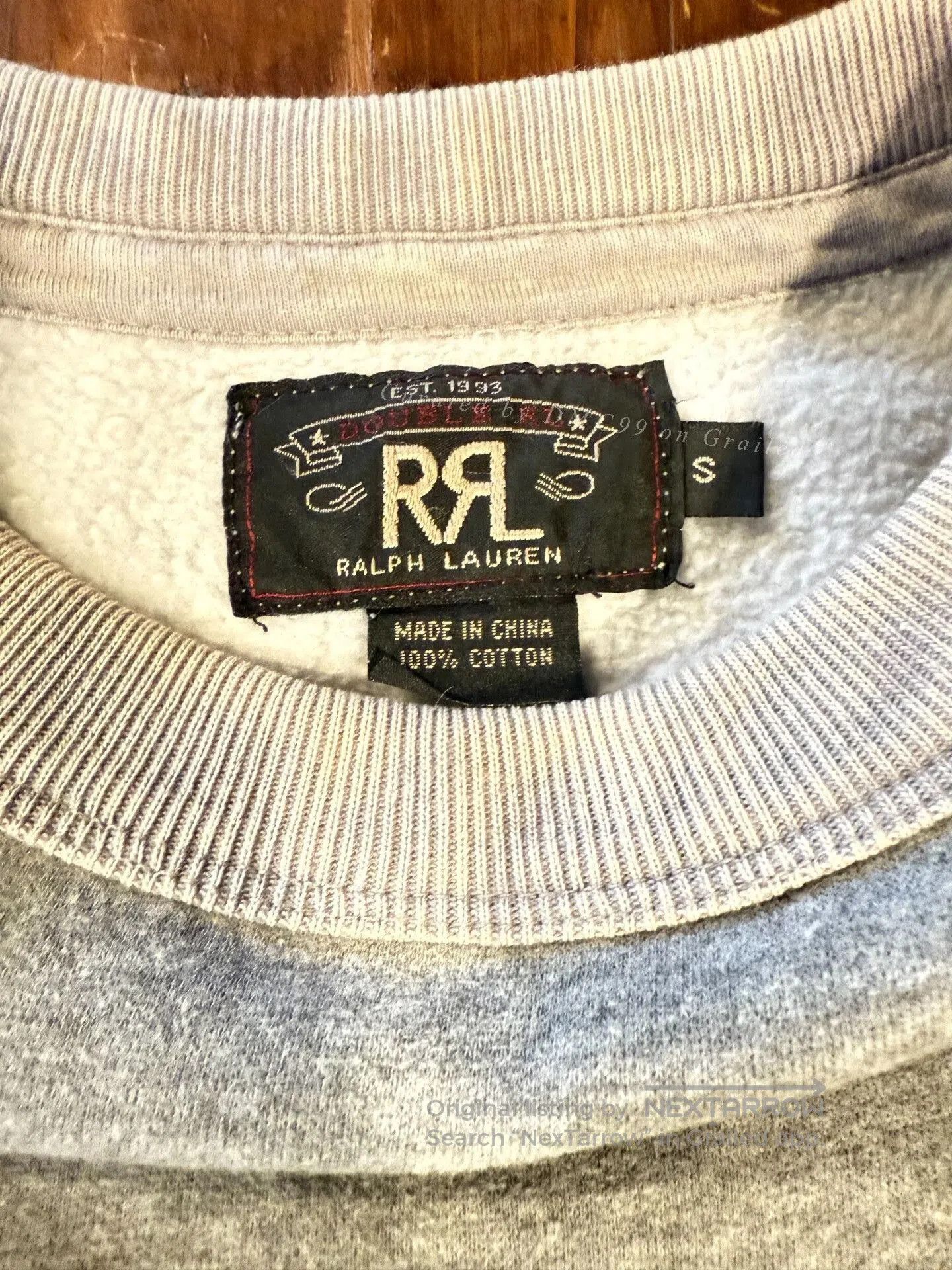 RRL Ralph Lauren RRL Ralph Lauren Paddle Logo Sweatshirt. Size US S / EU 44-46 / 1 - 3 Thumbnail