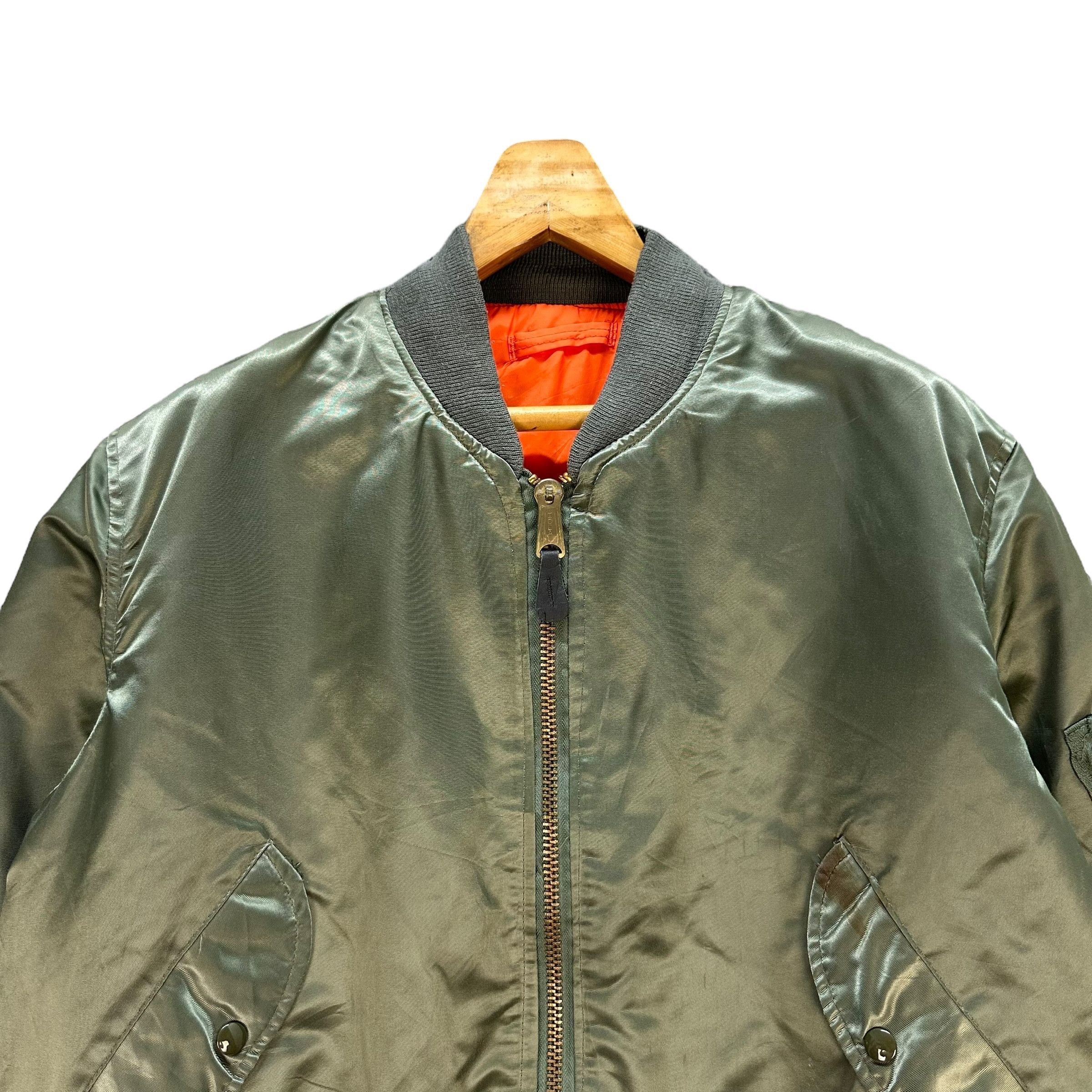 Vintage 90's CORINTH MFG Made In USA Ma 1 Bomber Jacket #A3-0061 Size US L / EU 52-54 / 3 - 2 Thumbnail