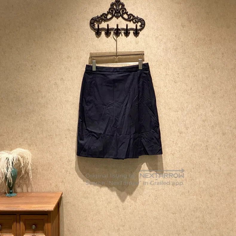 Hermes Hermes Midnight Blue Wool Wide Leg Culottes Size 25" / US 0 / IT 36 - 1 Thumbnail