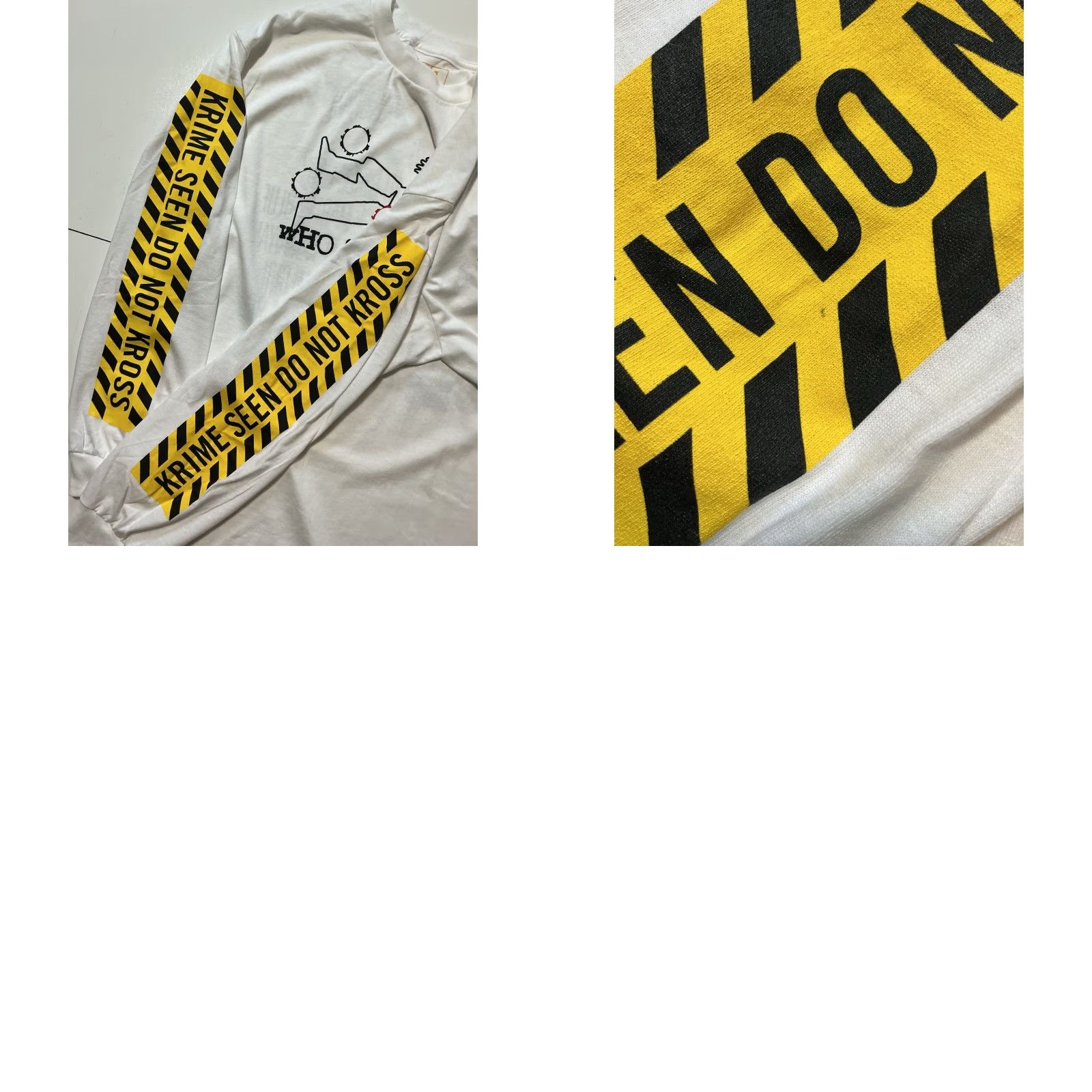 Vintage VINTAGE 4 Hunnid YG Still Brazy Who Shot Me Album Krime Seen Do Not Kross White L/S T-Shirt LG Mens Tee Regular Size L White Graphic shirt Size US L / EU 52-54 / 3 - 8 Thumbnail