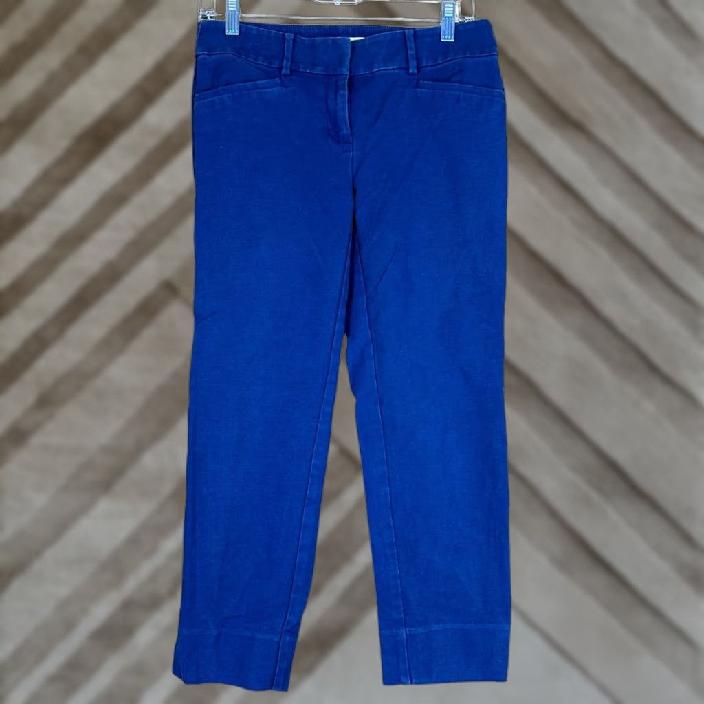 Ann Taylor VINTAGE Ann Taylor LOFT Pants Blue Marisa The Riviera Ankle Stretch 2 Size 29" - 1 Thumbnail