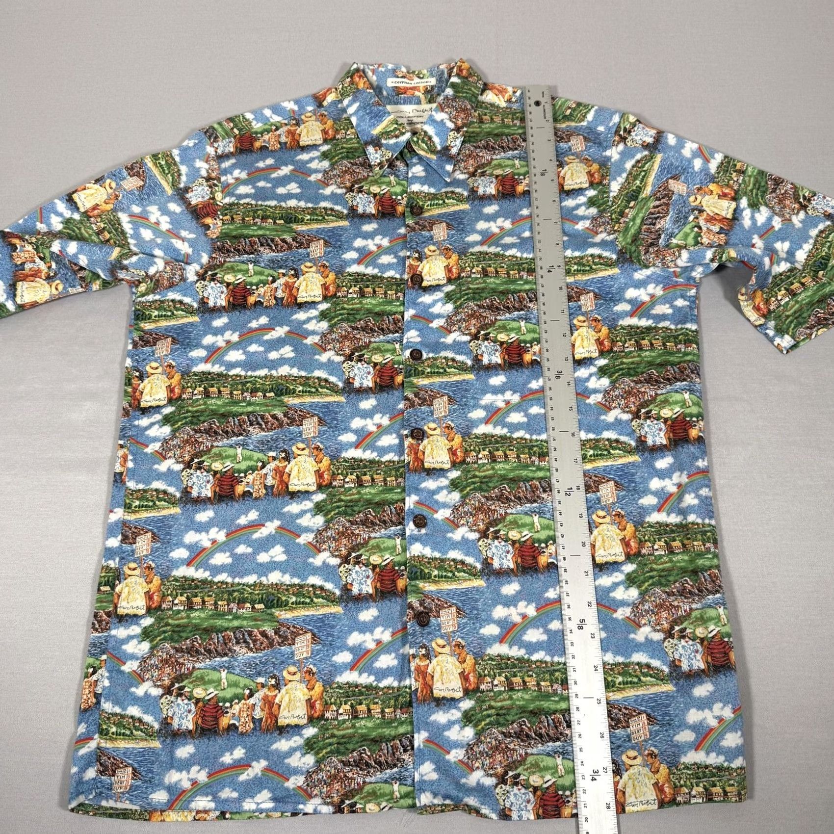 Reyn Spooner Reyn Spooner Shirt Mens M Blue Hawaiian Button-Up Graphic Print Golf Beach Size US M / EU 48-50 / 2 - 6 Thumbnail