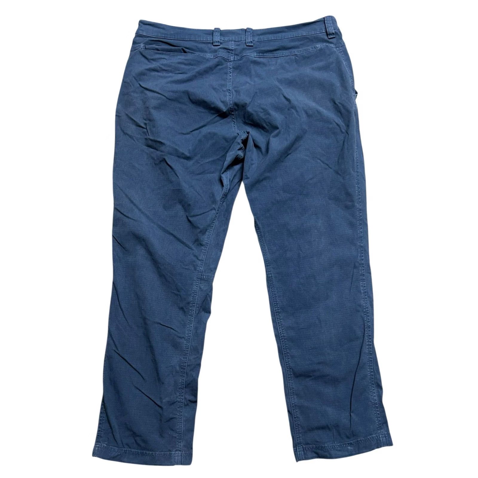 CO Duluth Trading Co Men Blue Ridge Standard Fit Pants 38x30 Blue Pants Straight Leg Regular Rise Mid Blue Womens? Size US 38 / EU 54 - 7 Thumbnail