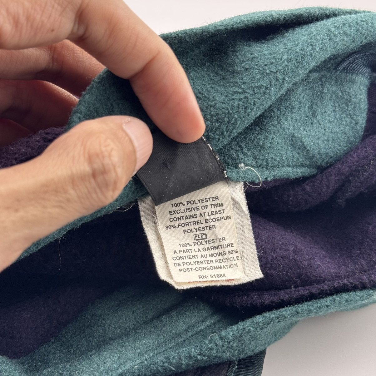 Patagonia Vintage 1990s Patagonia Synchilla Duckbill Fleece Ear Flaps Size ONE SIZE - 5 Thumbnail
