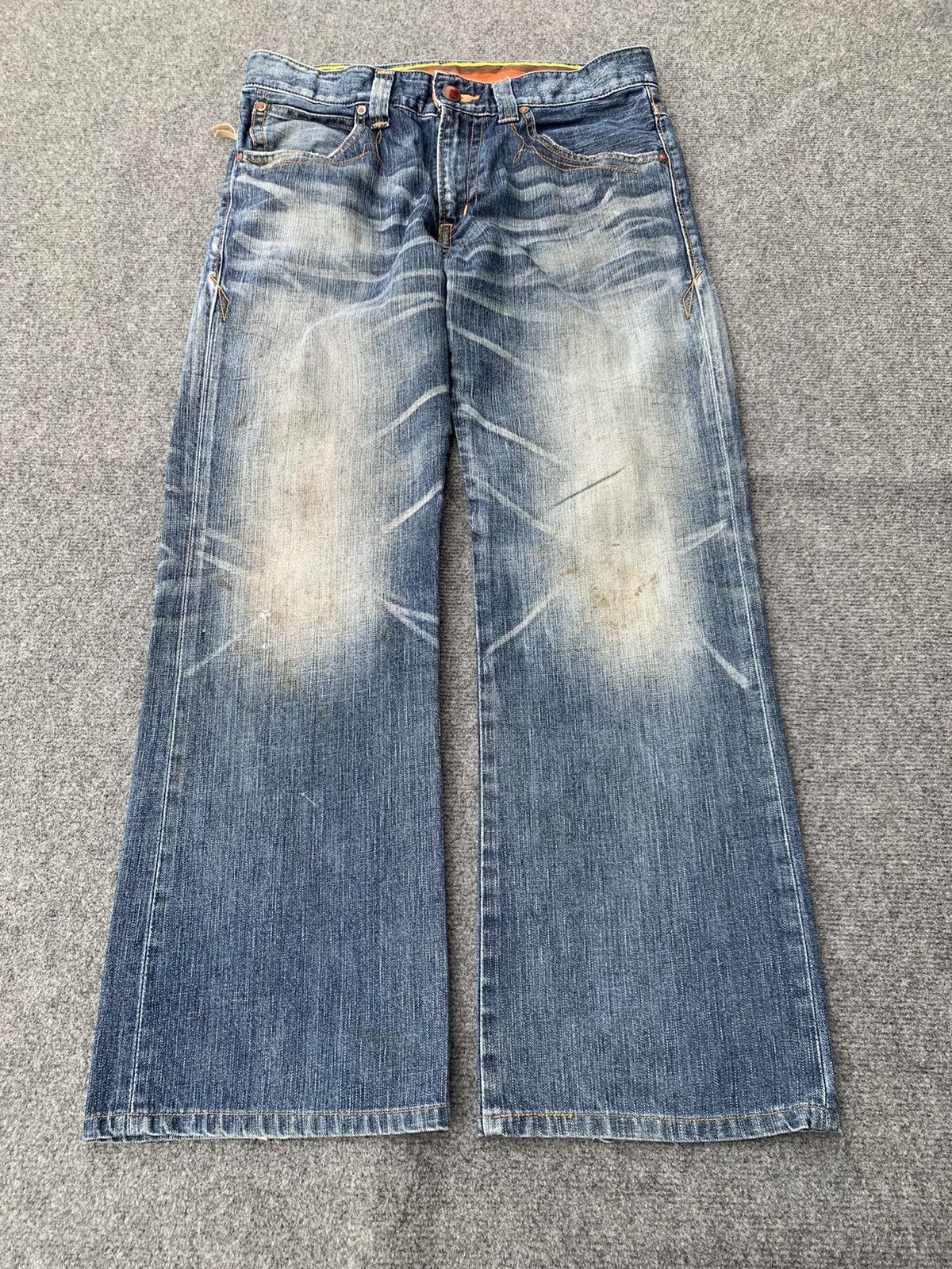 Edwin Flare Edwin Blue Trip 503 dirty faded. Size US 34 / EU 50 - 2 Thumbnail