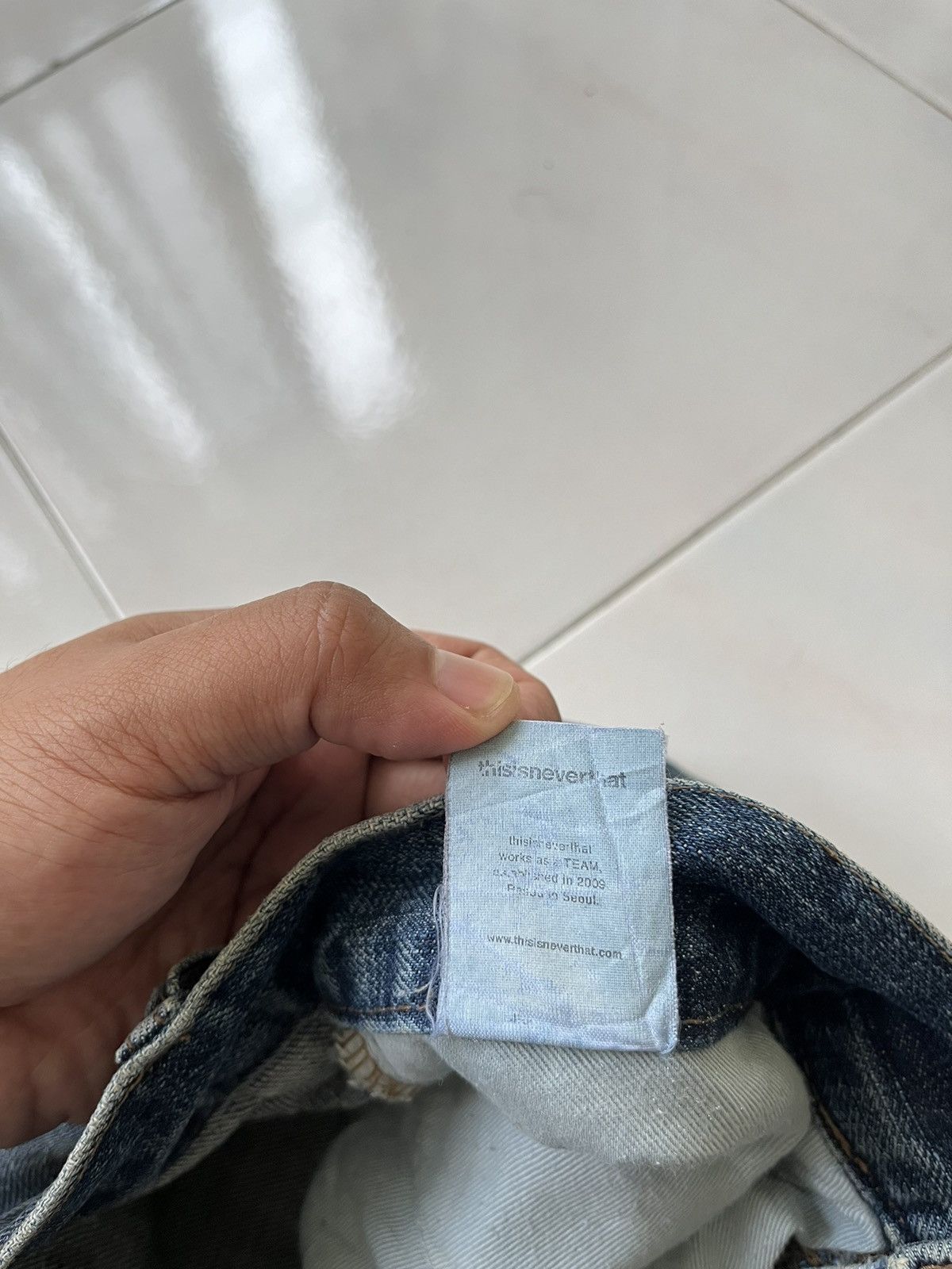 thisisneverthat Thisisneverthat Raw Cut Cuff denim Size 30" / US 8 / IT 44 - 10 Thumbnail