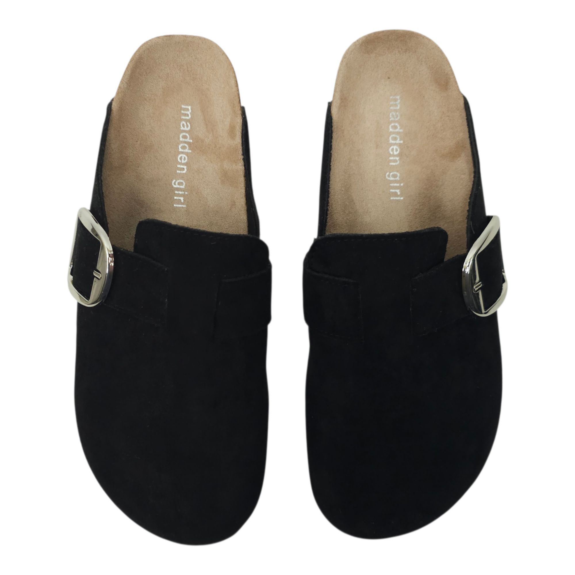 Other Madden Girl Prim Clog Faux Suede Adjustable Buckle 8 Black Size US 8 / IT 38 - 5 Thumbnail