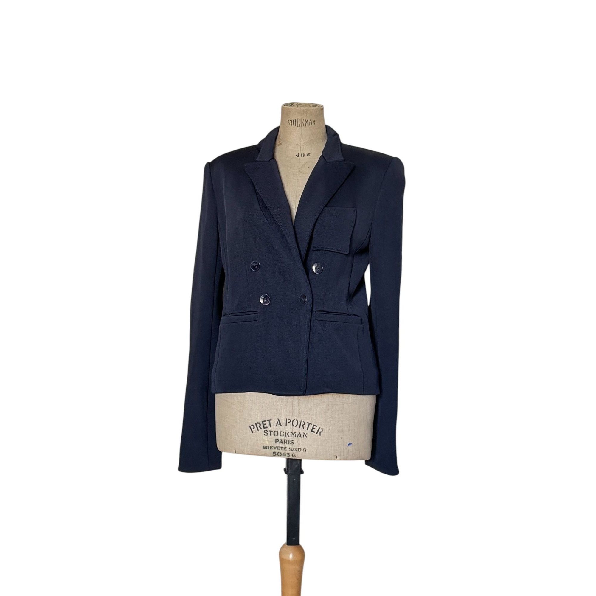 Tom Ford × Yves Saint Laurent Tom Ford Heavy Navy Blazer Jacket Size L / US 10 / IT 46 - 3 Thumbnail