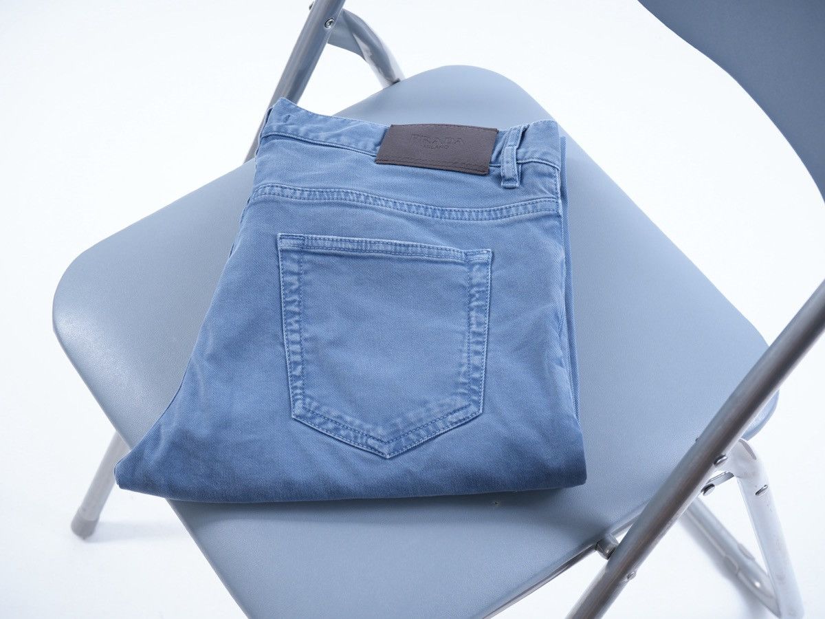 Prada Vintage Prada Milano Denim Pants w34 Size US 34 / EU 50 - 1 Thumbnail