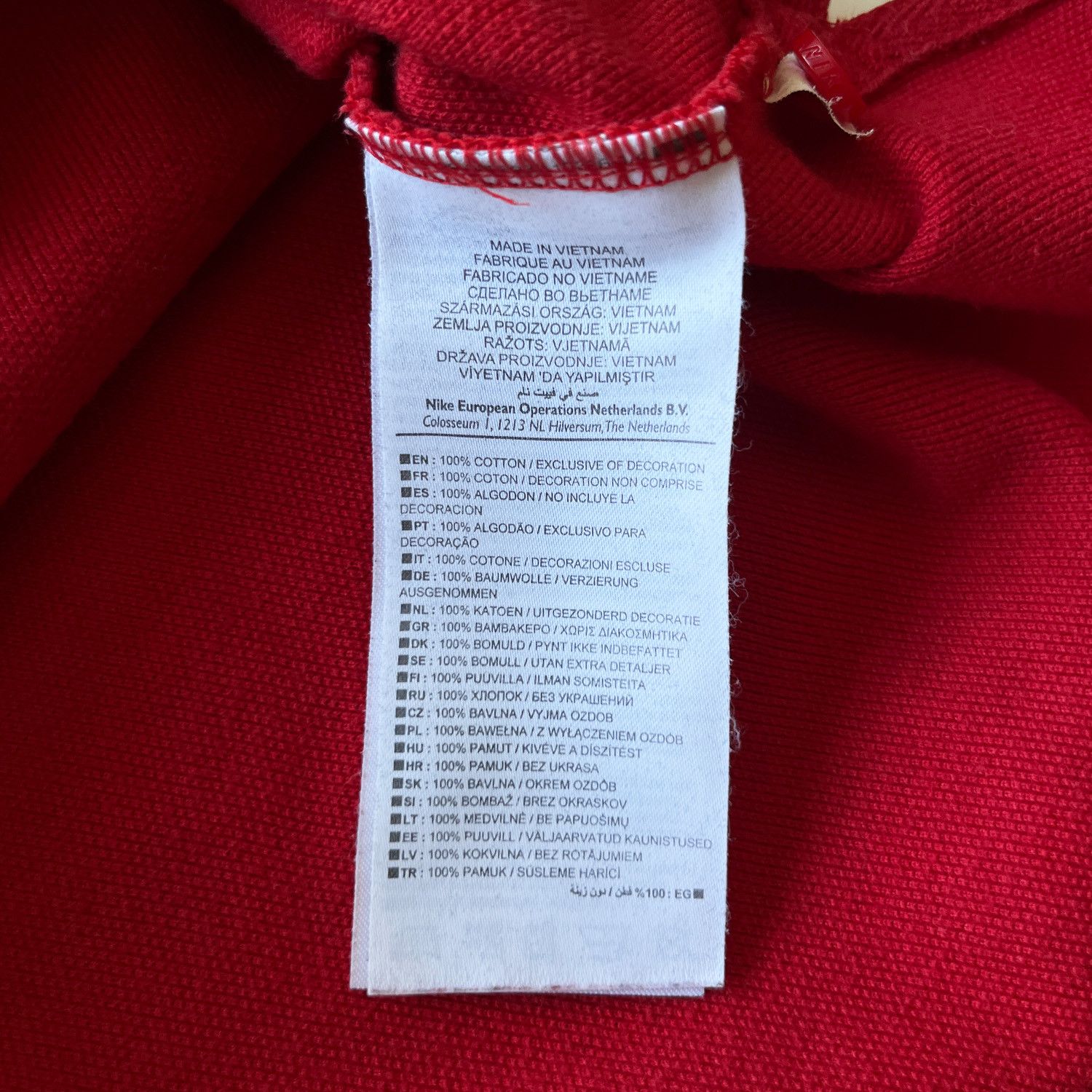 Nike Swoosh Red/White Polo T-Shirt Size US XL / EU 56 / 4 - 5 Thumbnail