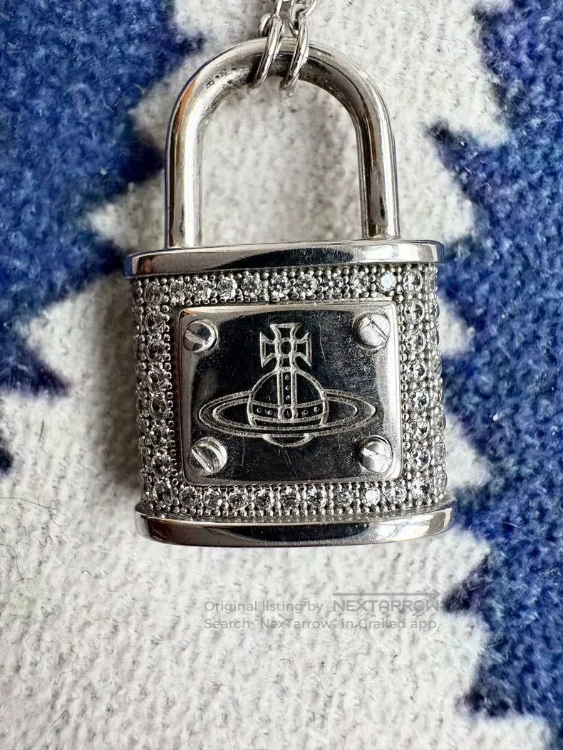 Vivienne Westwood Vivienne Westwood Silver Nanjing Lock Necklace Size ONE SIZE - 4 Thumbnail
