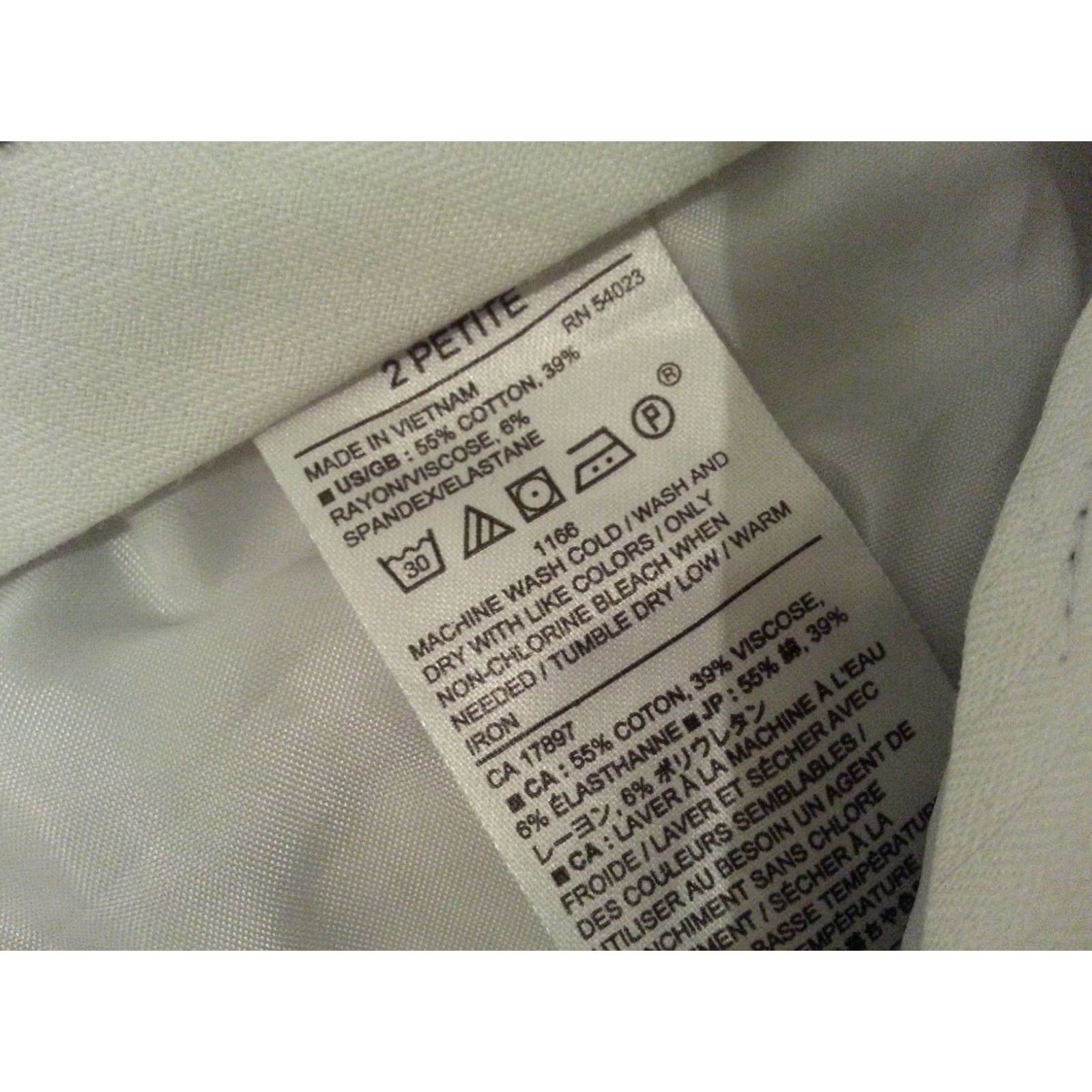 Banana Republic Banana Republic White Pants Cotton 28x24 2 Regular Womens Size 26" / US 2 / IT 38 - 5 Thumbnail