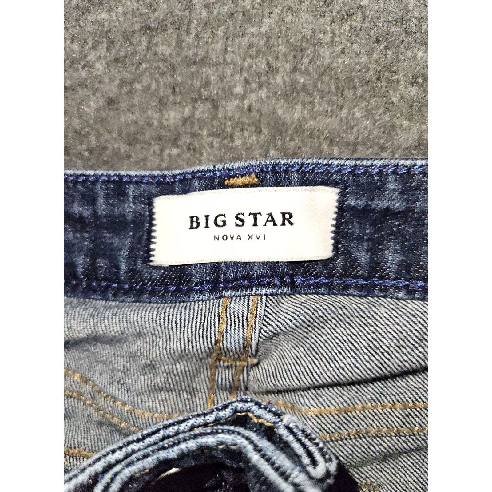 Vintage BIG STAR Jeans Female 31 Mid Blue Stretch Inseam 27 Ankle Cigarette Nova 12 Hydra Comfort/Preppy City Size 24" / US 00 / IT 34 - 2 Thumbnail