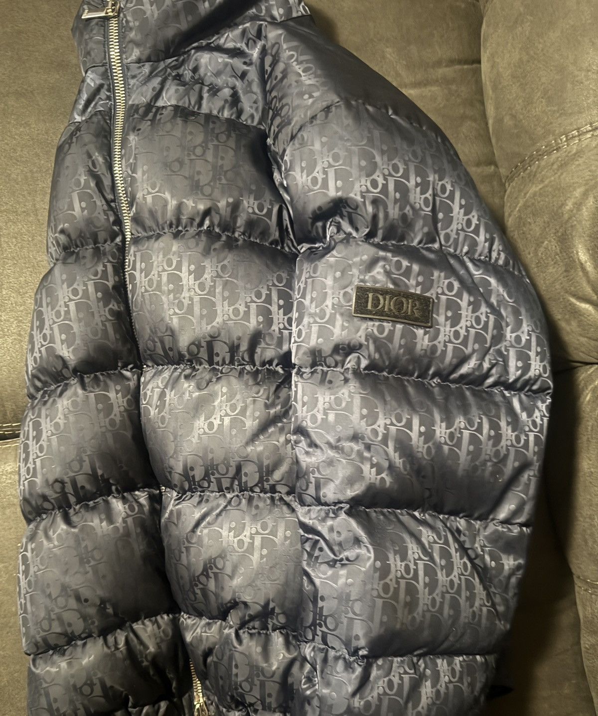 Dior DIOR OBLIQUE DOWN JACKET (NAVY BLUE) Size US L / EU 52-54 / 3 - 2 Thumbnail