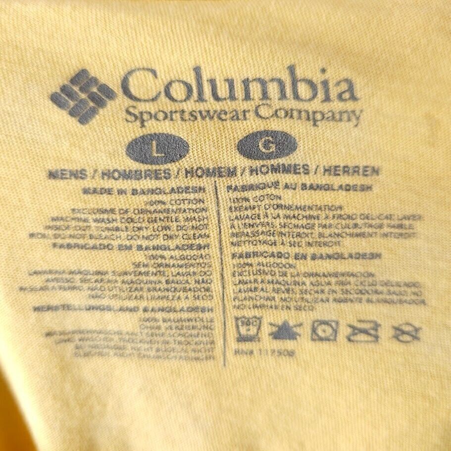 Columbia Columbia PFG T Shirt Mens Size Large Yellow Performance Fish Size US L / EU 52-54 / 3 - 5 Thumbnail