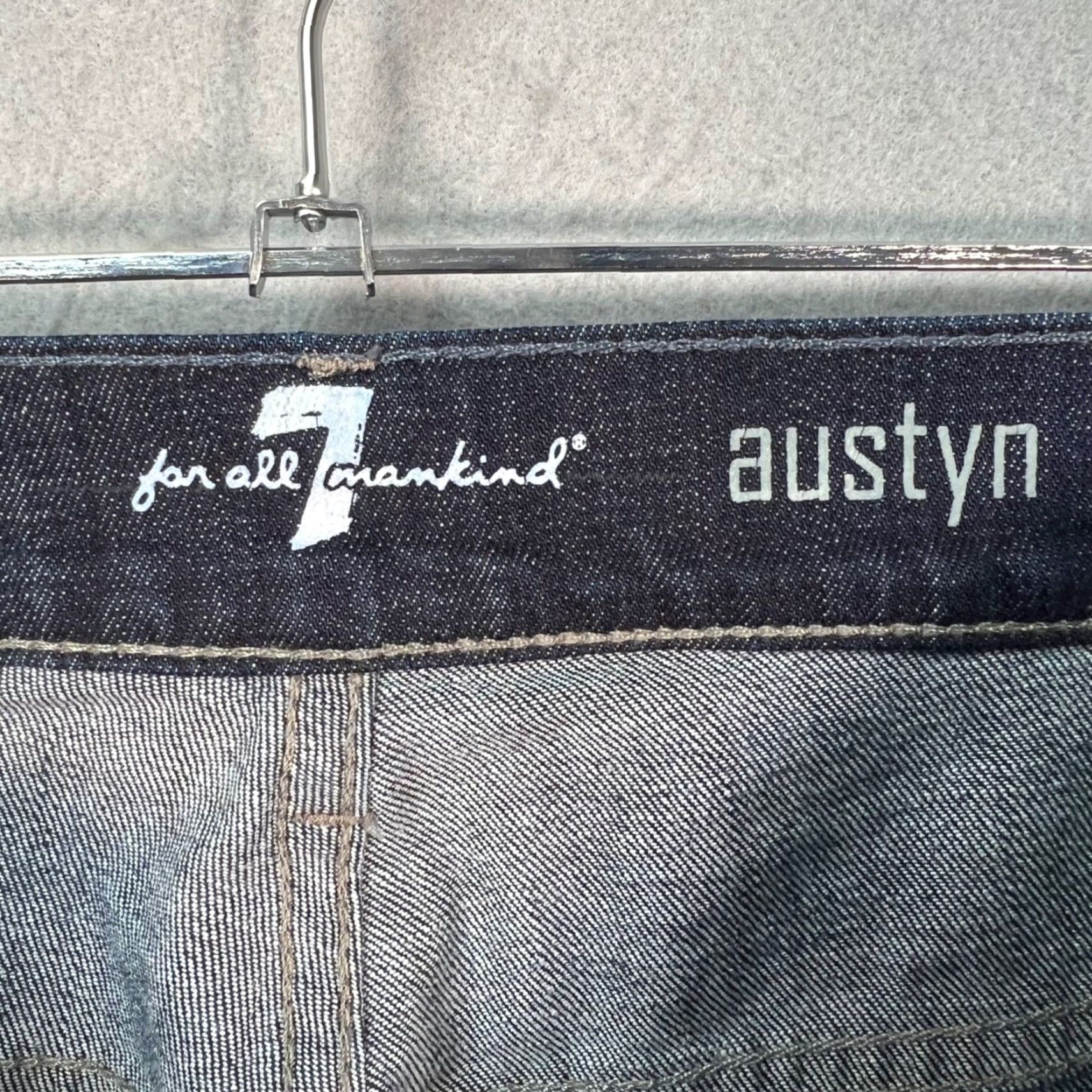 7 For All Mankind 7 For All Mankind Austyn Jeans Mens 30 Dark Wash Denim Relaxed Straight 5-Pocket USA Vintage No N/A Size US 30 / EU 46 - 3 Thumbnail