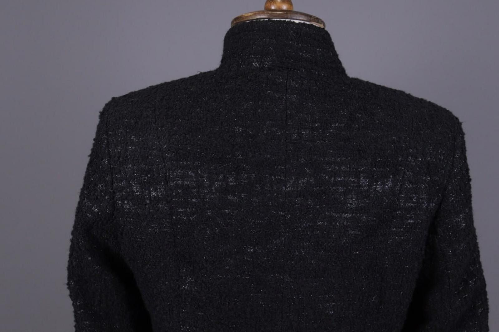 Designer Max Mara Black Baby Camelhair Business Blazer Jacket Size M / US 6-8 / IT 42-44 - 10 Thumbnail