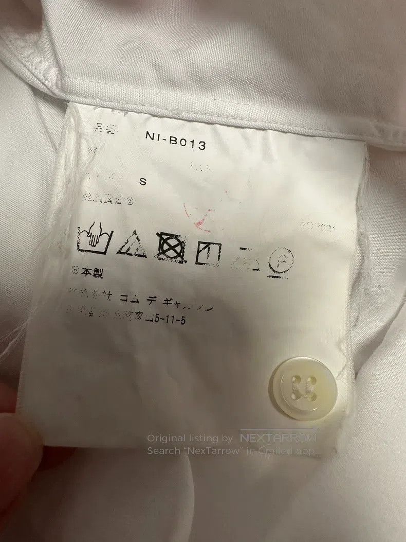Comme des Garcons Comme Des Garcons White Double-Layered Collar Shirt Size S / US 4 / IT 40 - 4 Thumbnail