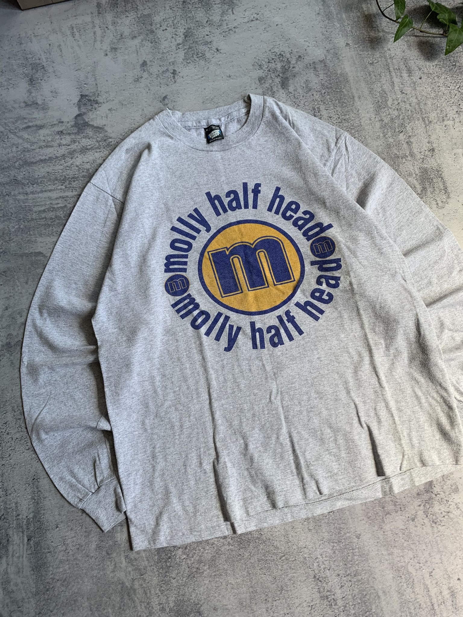 Fruit Of The Loom Vintage Molly Half Head Rock Band Merch Long Sleeve XL Size US XL / EU 56 / 4 - 2 Thumbnail