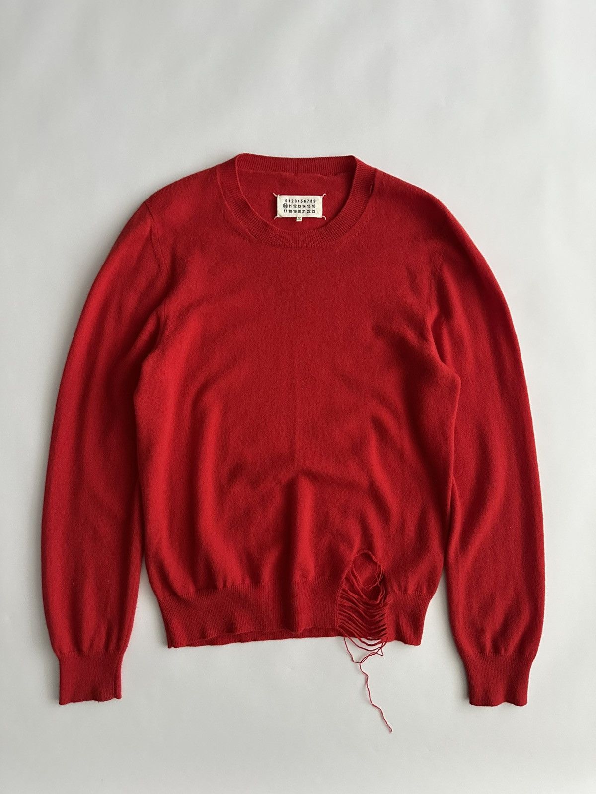 Maison Margiela Maison Margiela Distressed Wool Sweater Size US M / EU 48-50 / 2 - 3 Thumbnail