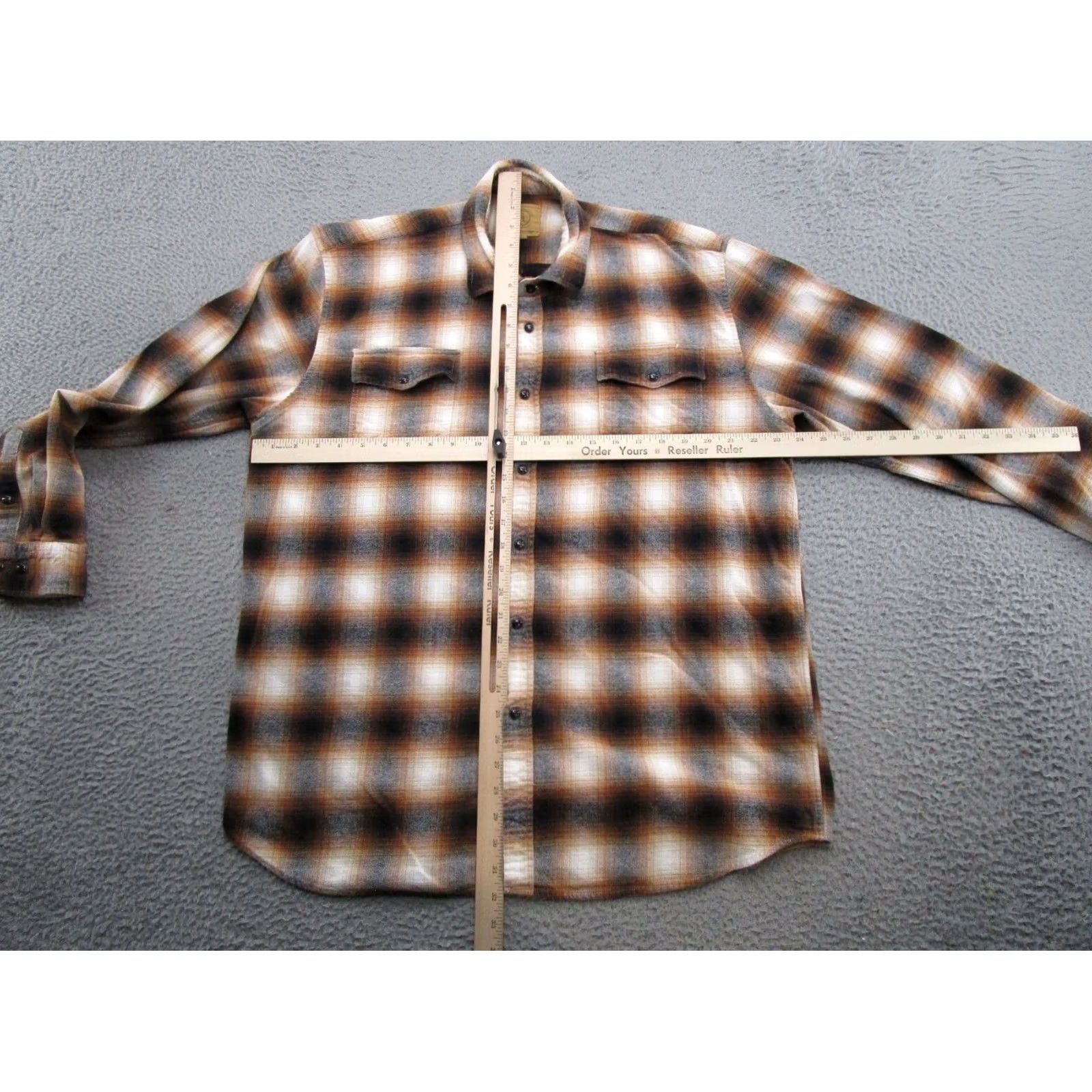 Vintage Gunnison Creek Outfitters Brown Plaid Long Sleeve Button-Up Shirt XL Western Men Size US XL / EU 56 / 4 - 4 Thumbnail