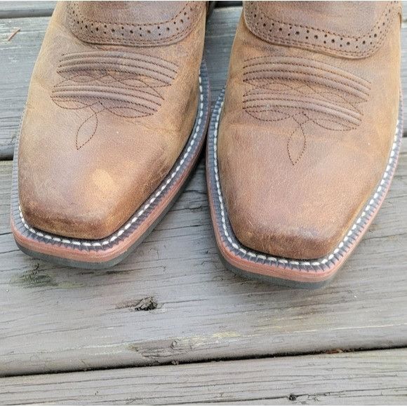 Ariat Ariat Mens Heritage Roughstock Two-tone Oiled Leather Cowboy Size US 13 / EU 46 - 6 Thumbnail