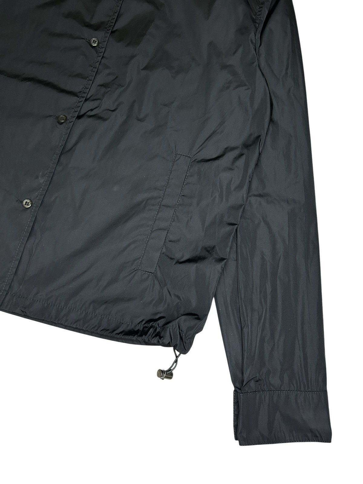 Prada 90s Elasticated Waist Nylon Shirt Size XS / US 0-2 / IT 36-38 - 7 Thumbnail