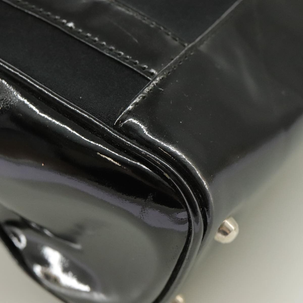 Gucci GUCCI Hand Bag Enamel Black Size ONE SIZE - 16 Thumbnail