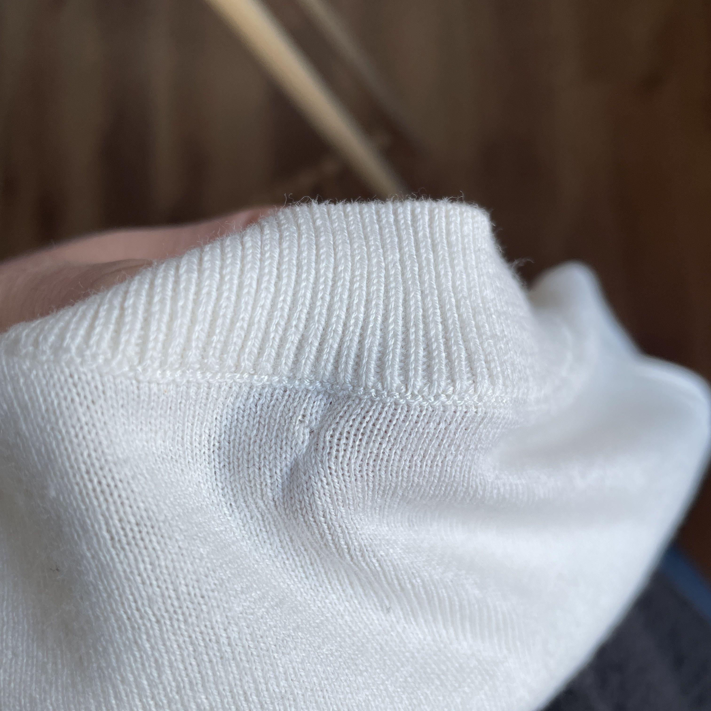 Polo Ralph Lauren Polo Ralph Lauren Womens Bow Cuff Cotton Blend Cream Sweater Size L / US 10 / IT 46 - 6 Thumbnail