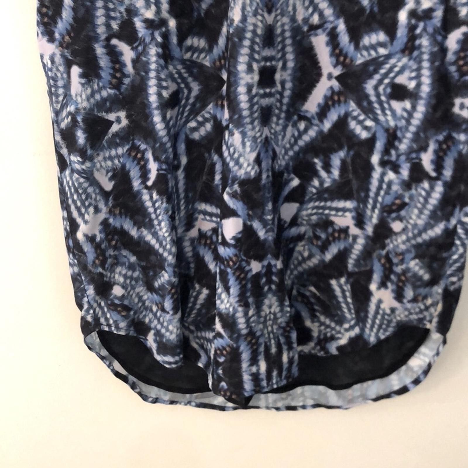 Other Rieley midi sleeveless sheath dress blue black lined SZ SM Size 28" / US 6 / IT 42 - 3 Thumbnail