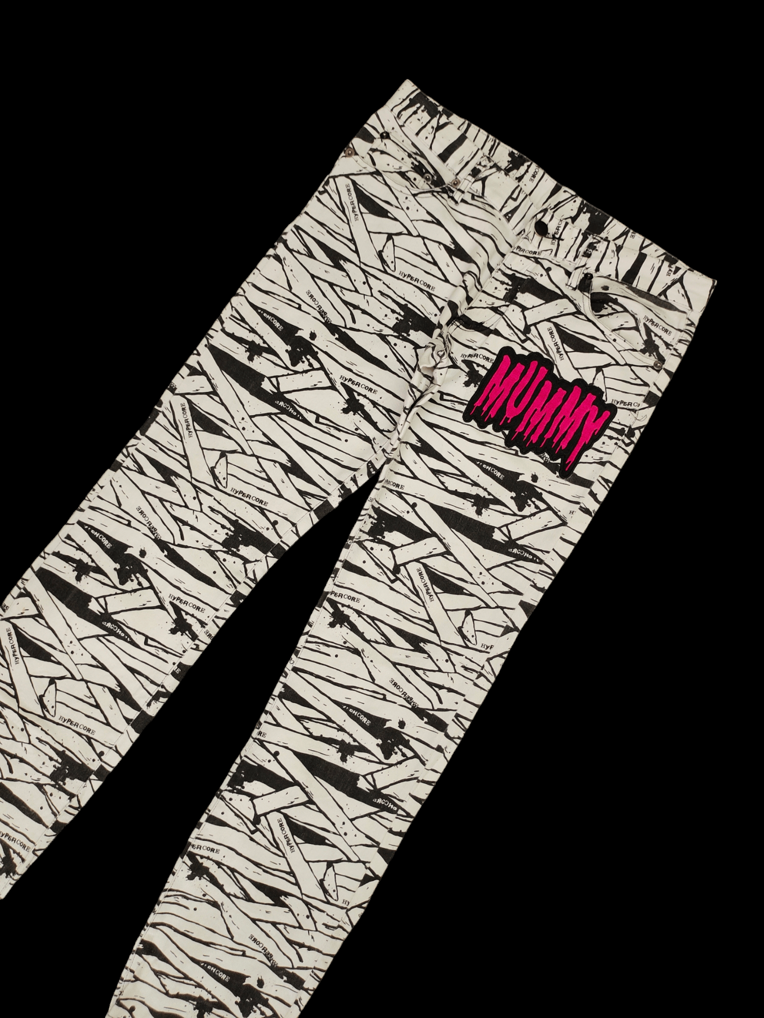 Hysteric Glamour × Undercover Hypercore Mummy Printed Denim Pants Hysteric Punk Style Size US 30 / EU 46 - 5 Thumbnail